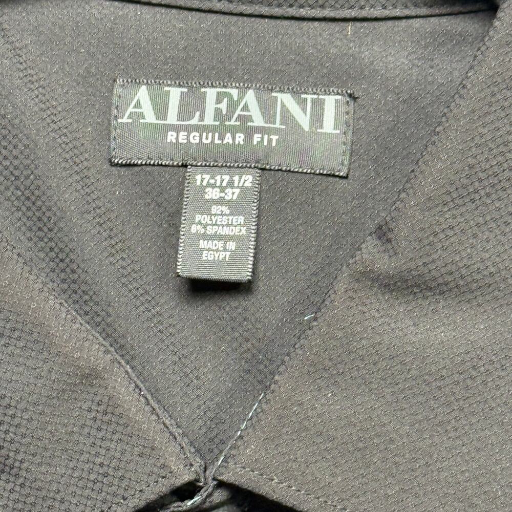 Alfani Men's Regular Fit Travel Solid Dress Shirt black 17-17.5 36-37 $70 - Picture 5 of 6